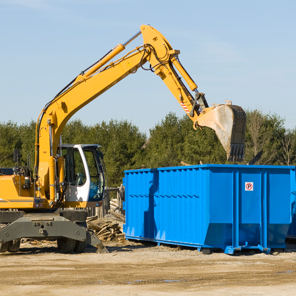 what happens if the residential dumpster is damaged or stolen during rental in Milligan